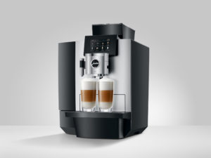 Jura X10 zijkant afstand